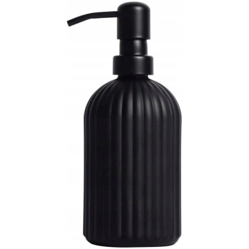 Dozators Ziepju Stikla Melns 400 Ml