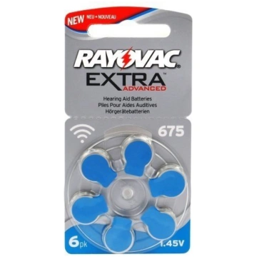 Rayovac Extra PR44 675 baterijas, 6 gab