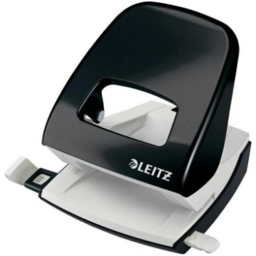 Leitz Wow biroja perforators, 30 loksnes, melns
