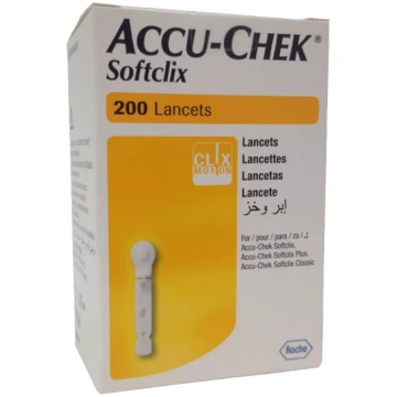 ACCU-CHEK Softclix lancetes, 200 gab