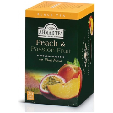 Aromatizēta melnā tēja Peach & Passion Fruit 20gab