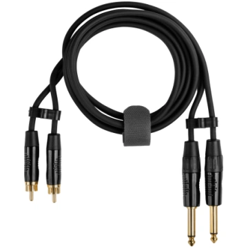 Fuj:tech 2 x 6.3mm male – 2 x RCA male audio cable