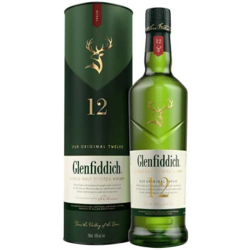 Viskijs Glenfiddich 40% kārbā