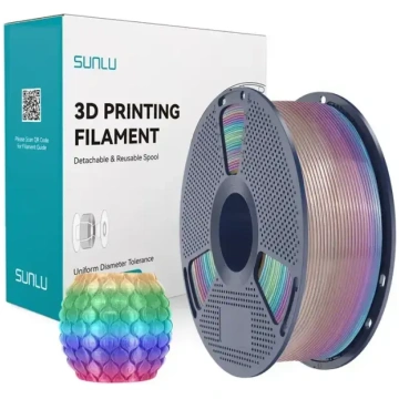 Sunlu PLA Transparent (Rainbow) 04 kvēldiegs