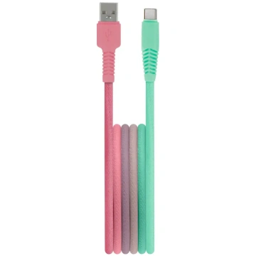 Setty cable USB - USB-C 1,5 m 3A KGA-C-1.5320 turq