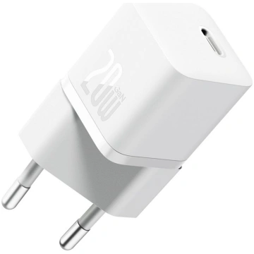 Baseus GaN5 Mini ātrais lādētājs 1C 20W ES balts