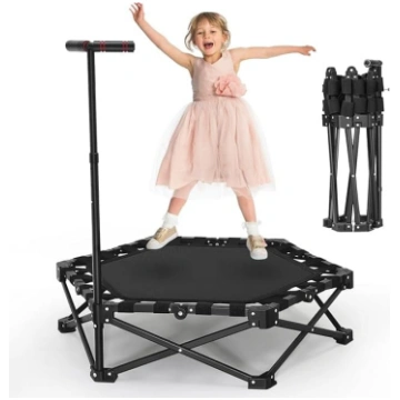 Saliekamais fitnesa batuts 101,6 cm ar regulējamu 