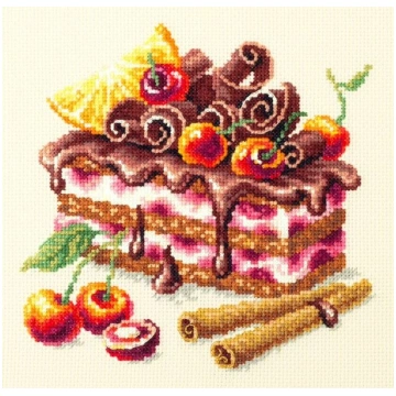 Izšūšanas komplekts Magic Needle "Cherry Cake" 120