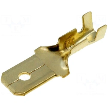 Terminal: flat | 6.3mm | 1÷2.5mm2 | gold-plated | 