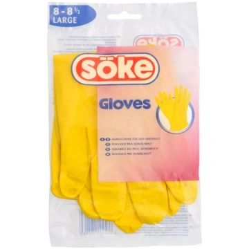GLOVES SOKE RUBBER L SIZE YELLOW 112418 (324542112