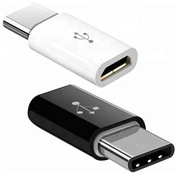 Riff Riff Adapteris no Micro-USB uz Type-C Black