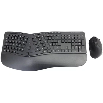 Bezvadu ergonomiskais tastatūras un pele komplekts