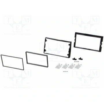 Radio frame; universal; 2 DIN; black | RAM-40.1052