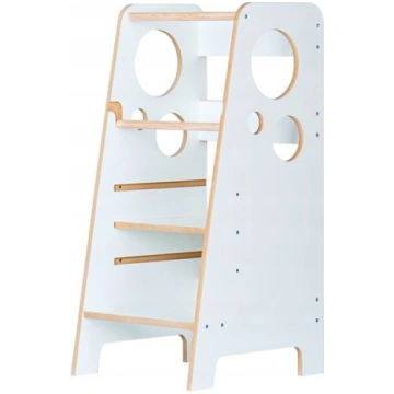 Virtuves tornis Montessori Lilababy balts MDF
