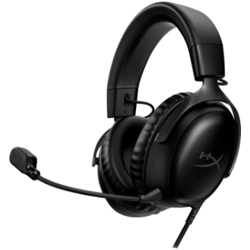 HyperX Cloud III spēļu austiņas, melnas - gaming h