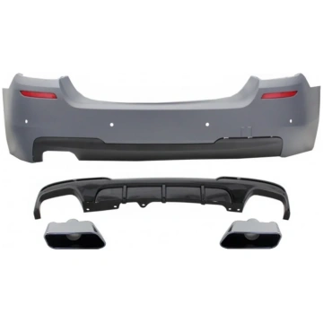 Rear Bumper with Double Outlet Air Diffuser and Ex