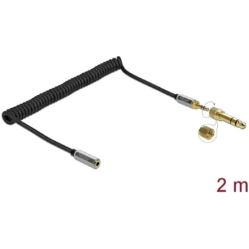 Delock Coiled Cable Extension 3.5 mm 3 pin Stereo 