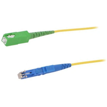 Fiber patch cord; E2/UPC,SC/APC; 5m; 9/125um; yell
