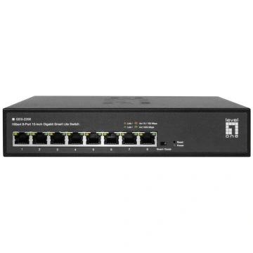 LevelOne Hilbert 10” 8-Port Gigabit Smart Lite Swi