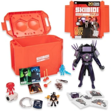 SKIBIDI Toilet Giant Mystery Loot Box ar 20 noslēp