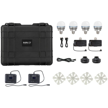 Nanlite PavoBulb 10C RGBWW LED Bulb 4-Light Kit