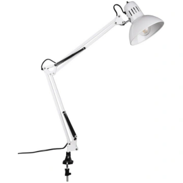 Balta galda lampa ar saliekamu konstrukciju/ar kli