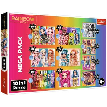 Puzle Trefl Rainbow High 10in1, 329 gab
