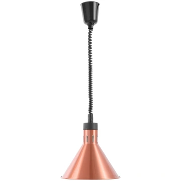 Konusveida lampa ēdienu siltuma uzturēšanai ar reg