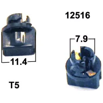 Spuldzes ligzda T5, grozāma
