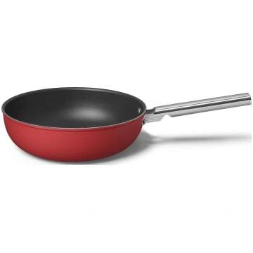 Wok 50's Style sarkans 30 cm Smeg