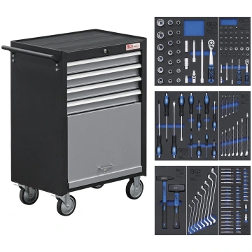 WORKSHOP TROLLEY "TRAINEE" | 4 DRAWERS | WITH 151 