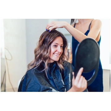 Matu krāsošana Balayage tehnikā - matu garums līdz