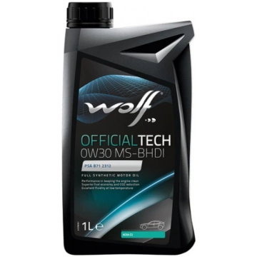 WOLF OFFICIALTECH 0W30 MS-BHDI 1L ACEA: C2-12, PSA