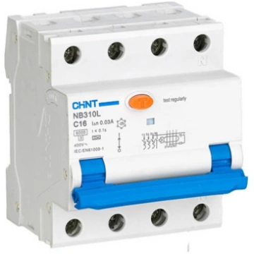 Chint | Circuit breaker RCBO, NB310L/3N, 3P+N, C20