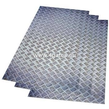 Rievota loksne - alumīnijs; 3,0x1000x2000 mm