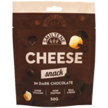 CHEESE SNACK siera kraukšķi tumšajā šokolādē Smilt
