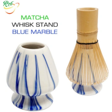 BLUE MARBLE - Matcha Whisk stand - Matcha slotiņas