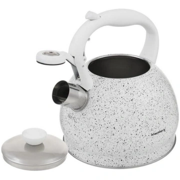 Tējkanna ar svilpi 2L KLAUSBERG KB-7319 MARBLE