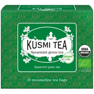 Zaļā tēja ar krūzmētru, 20 muslīna tējas maisiņi,