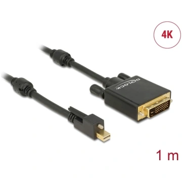 Delock Cable mini DisplayPort 1.2 male with screw 