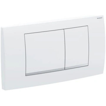 Placca di comando geberit twinline30 bianco e crom