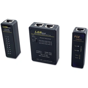 Equip 129968 datortīkla vadu testeris Melns 129968