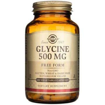 Solgar glicīns 500 mg - 100 dārzeņu kapsulas