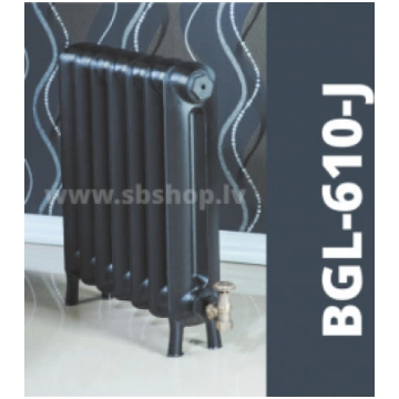Beigelai čuguna radiators BGL-610-J (12 sekc.), BG