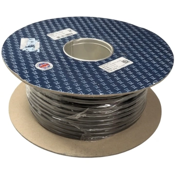 Vads 16mm2 alvots varš - melns - PVC apvalks - 1m 