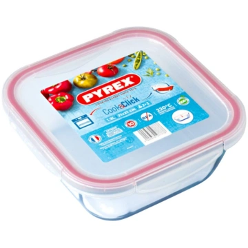 PYREX "Cook & Click" stikla uzglabāšanas trauks un