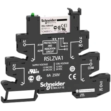 Schneider Electric pārslēdzējrelejs 230V AC/DC 6A 