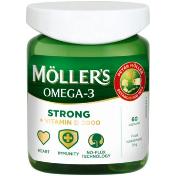 Uztura bagātinātājs Zivju eļļa Moller"s Omega-3 St