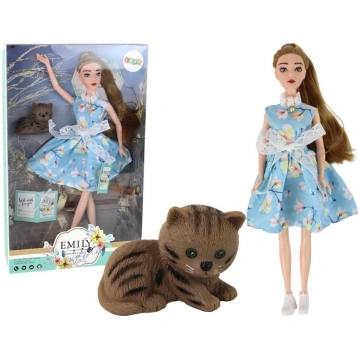 LeanToys Lalka Dla Dzieci Emily Wiosenna Dlugie Wl