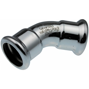 KAN-Therm oglekļa tērauda līkums 45gr 15x15 FF 590
